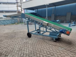 portable container loading conveyor