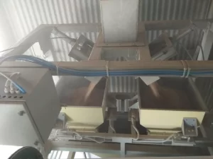 Continuous weigher for paddy