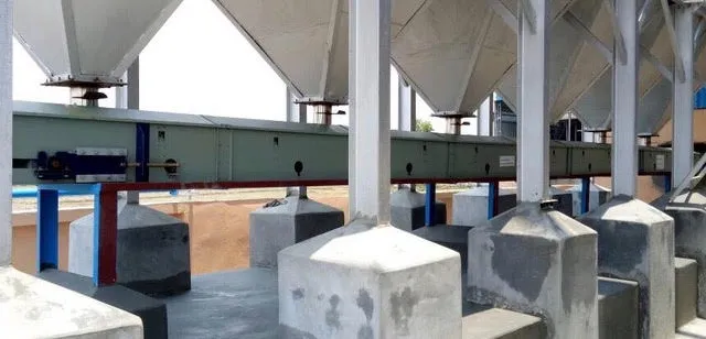 trough belt conveyors with certified food grade belt option