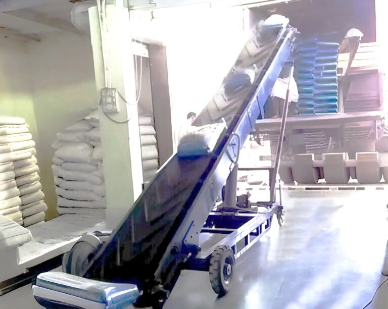 truck loading conveyors for efficient material handling in industries and warehouses